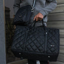 PREMIUM BLACK QUILTED DUFFLE BAG + FREE GIFT