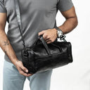 Mini Leather Duffle Bag + Free Crossbody Bag